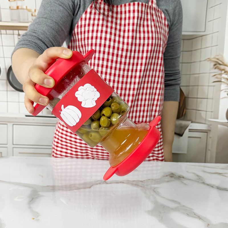 Jarra de picles com tampa hermética